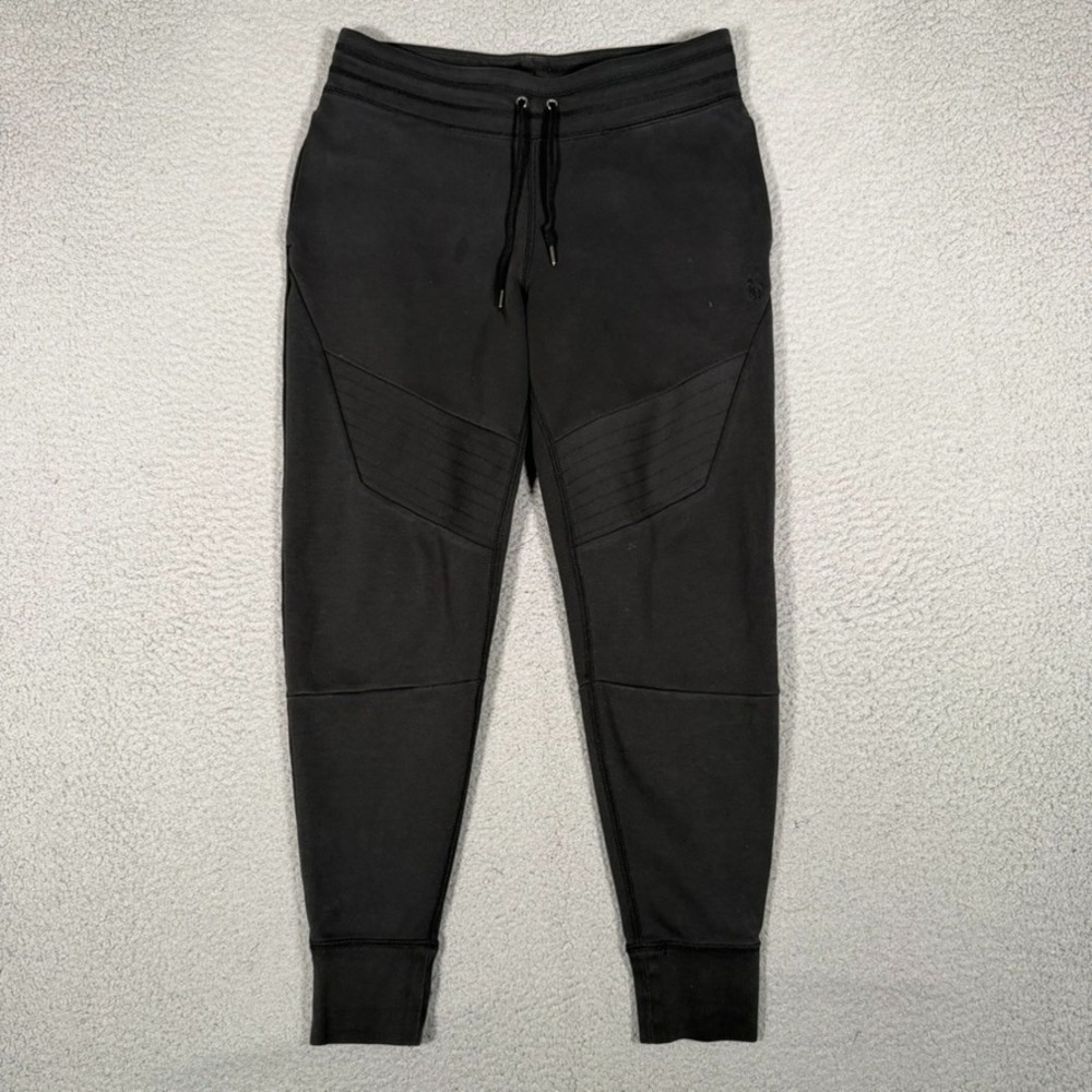 Polo Ralph Lauren Pants Mens Small Black Jogger Sweatpants Elastic Waist Logo